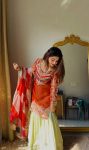 MODERN SATIN SILK SEQUENCE CODING EMBROIDERY WORK TOP PALAZZO WITH DUPATTA WEDDING WEAR WHOLESALE PRICE ETHNIC GARMENT (2)