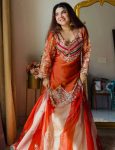 MODERN SATIN SILK SEQUENCE CODING EMBROIDERY WORK TOP PALAZZO WITH DUPATTA WEDDING WEAR WHOLESALE PRICE ETHNIC GARMENT (2)
