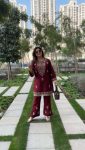 MODERN SLUB RATON THREAD WITH FANCY LACE WORK CO-ORD SET CASUAL WEAR WHOLESALE PRICE ETHNIC GARMENT (21)