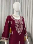 MODERN SLUB RATON THREAD WITH FANCY LACE WORK CO-ORD SET CASUAL WEAR WHOLESALE PRICE ETHNIC GARMENT (21)