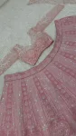 MODERN SLUB SILK RESHAM DORI & RAINBOW SEQUENCE WORK LEHENGA CHOLI WITH DUPATTA RECEPTION WEAR WHOLESALE PRICE ETHNIC GARMENT (2)