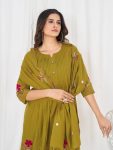 MOST PICKED COTTON MULTI-THREAD EMBROIDERY WITH LUP WORK TOP BOTTOM WITH DUPATTA FESTIVE WEAR WHOLESALE PRICE ETHNIC GARMENT (23)