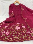 MOST PICKED COTTON MULTI-THREAD EMBROIDERY WITH LUP WORK TOP BOTTOM WITH DUPATTA FESTIVE WEAR WHOLESALE PRICE ETHNIC GARMENT (29)