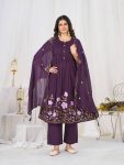 MOST PICKED COTTON MULTI-THREAD EMBROIDERY WITH LUP WORK TOP BOTTOM WITH DUPATTA FESTIVE WEAR WHOLESALE PRICE ETHNIC GARMENT (38)
