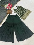 MOST PICKED GEORGETTE EMBROIDERY SEQUENCE WORK TOP PALAZZO WITH DUPATTA WEDDING WEAR WHOLESALE PRICE ETHNIC GARMENT (3)