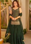 MOST PICKED GEORGETTE EMBROIDERY SEQUENCE WORK TOP PALAZZO WITH DUPATTA WEDDING WEAR WHOLESALE PRICE ETHNIC GARMENT (3)