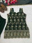 MOST PICKED GEORGETTE EMBROIDERY SEQUENCE WORK TOP PALAZZO WITH DUPATTA WEDDING WEAR WHOLESALE PRICE ETHNIC GARMENT (3)