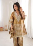NEW ARRIVAL 2 TONE TISSUE CODING EMBROIDERED & MIRROR WORK LACE WORK TOP BOTTOM WITH BATWA PARTY WEAR WHOLESALE PRICE ETHNIC GARMENT (5)