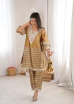 NEW ARRIVAL 2 TONE TISSUE CODING EMBROIDERED & MIRROR WORK LACE WORK TOP BOTTOM WITH BATWA PARTY WEAR WHOLESALE PRICE ETHNIC GARMENT (5)