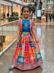 NEW ARRIVAL CHINON SILK DIGITAL PRINT, MIRROR HANDWORK LEHENGA CHOLI WITH KOTI MULTI
