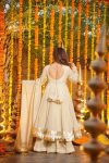 NEW ARRIVAL CHINON SILK FOIL WORK GOWN PALAZZO WITH DUPATTA FESTIVE WEAR WHOLESALE PRICE ETHNIC GARMENT (2)
