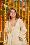 NEW ARRIVAL CHINON SILK FOIL WORK GOWN PALAZZO WITH DUPATTA FESTIVE WEAR WHOLESALE PRICE ETHNIC GARMENT (2)