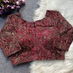 NEW ARRIVAL COTTON AJRAKH PRINT WORK STITCHED BLOUSE FESTIVE WEAR WHOLESALE PRICE ETHNIC GARMENT (5)