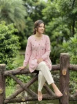 NEW ARRIVAL COTTON HEART EMBROIDERED WORK TOP PENT SET CASUAL WEAR WHOLESALE PRICE ETHNIC GARMENT (6)