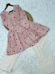 NEW ARRIVAL COTTON HEART EMBROIDERED WORK TOP PENT SET CASUAL WEAR WHOLESALE PRICE ETHNIC GARMENT (6)