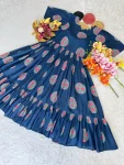 NEW ARRIVAL COTTON PRINTED WORK ONE PIECE DRESS DAILY WEAR WHOLESALE PRICE ETHNIC GARMENT (9)