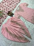 NEW ARRIVAL GEORGETTE EMBROIDERY 5 MM SEQUENCE WORK TOP DHOTI SALWAR WITH DUPATTA FESTIVE WEAR WHOLESALE PRICE ETHNIC GARMENT (3)