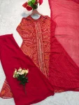 NEW ARRIVAL GEORGETTE PRINTED WITH REAL MIRROR HAND WORK, DHAGA ZARI + SEQUENCE WORK TOP PALAZZO WITH DUPATTA FESTIVE WEAR WHOLESALE PRICE ETHNIC GARMENT (16)