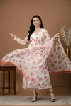 NEW ARRIVAL GEORGETTE PRINTED WORK GOWN WITH DUPATTA DAILY WEAR WHOLESALE PRICE ETHNIC GARMENT (4)