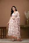 NEW ARRIVAL GEORGETTE PRINTED WORK GOWN WITH DUPATTA DAILY WEAR WHOLESALE PRICE ETHNIC GARMENT (4)