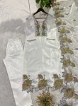 NEW ARRIVAL GMY SILK EMBROIDERY WITH CUT WORK TOP BOTTOM WITH DUPATTA FESTIVE WEAR WHOLESALE PRICE ETHNIC GARMENT (1)