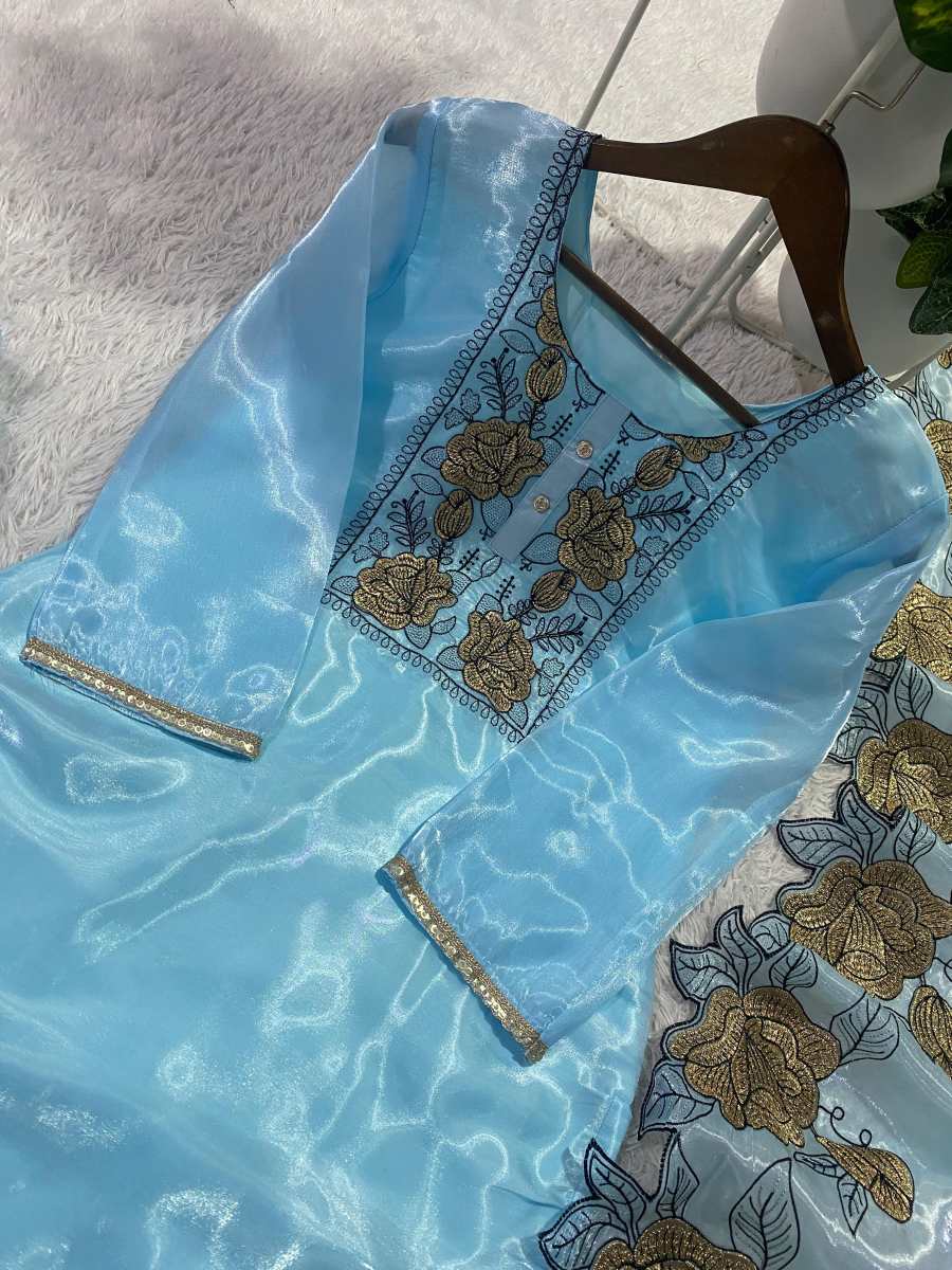 NEW ARRIVAL GMY SILK EMBROIDERY WITH CUT WORK TOP BOTTOM WITH DUPATTA FESTIVE WEAR WHOLESALE PRICE ETHNIC GARMENT (6)