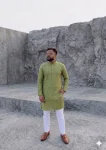 NEW ARRIVAL JACQUARD DIGITAL PRINT  WORK MEN'S KURTA PAYJAMA PISTA