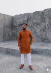 NEW ARRIVAL JACQUARD DIGITAL PRINT WORK MEN’S KURTA PAYJAMA FESTIVE WEAR WHOLESALE PRICE ETHNIC GARMENT (8)