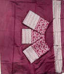 NEW ARRIVAL LICHI SILK RICH PALLU & JACQUARD WORK SAREE WITH UNSTITCHED BLOUSE FESTIVE WEAR WHOLESALE PRICE ETHNIC GARMENT (2)