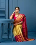 NEW ARRIVAL LICHI SILK RICH PALLU & JACQUARD WORK SAREE WITH UNSTITCHED BLOUSE FESTIVE WEAR WHOLESALE PRICE ETHNIC GARMENT (6)