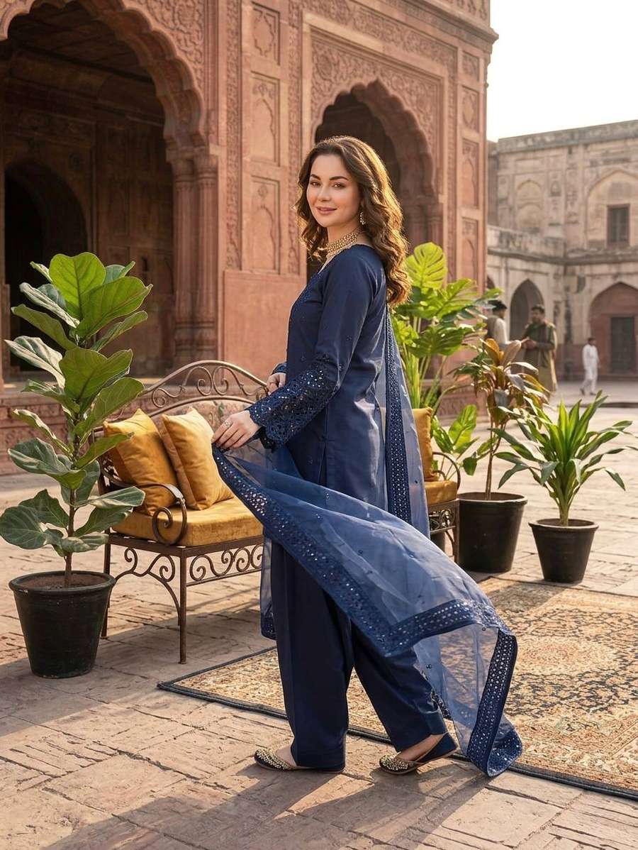 NEW ARRIVAL NATURAL CREPE THREAD WITH SEQUENCE WORK TOP PATIYALA WITH DUPATTA FESTIVE WEAR WHOLESALE PRICE ETHNIC GARMENT (1)