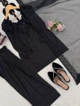 NEW ARRIVAL NATURAL CREPE THREAD WITH SEQUENCE WORK TOP PATIYALA WITH DUPATTA FESTIVE WEAR WHOLESALE PRICE ETHNIC GARMENT (14)