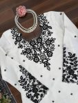 NEW ARRIVAL NATURAL CREPE THREAD WITH SEQUENCE WORK TOP PATIYALA WITH DUPATTA FESTIVE WEAR WHOLESALE PRICE ETHNIC GARMENT (14)