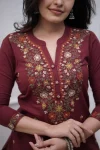 NEW ARRIVAL RAYON EMBROIDERY WORK TOP BOTTOM WITH DUPATTA FESTIVE WEAR WHOLESALE PRICE ETHNIC GARMENT (8)
