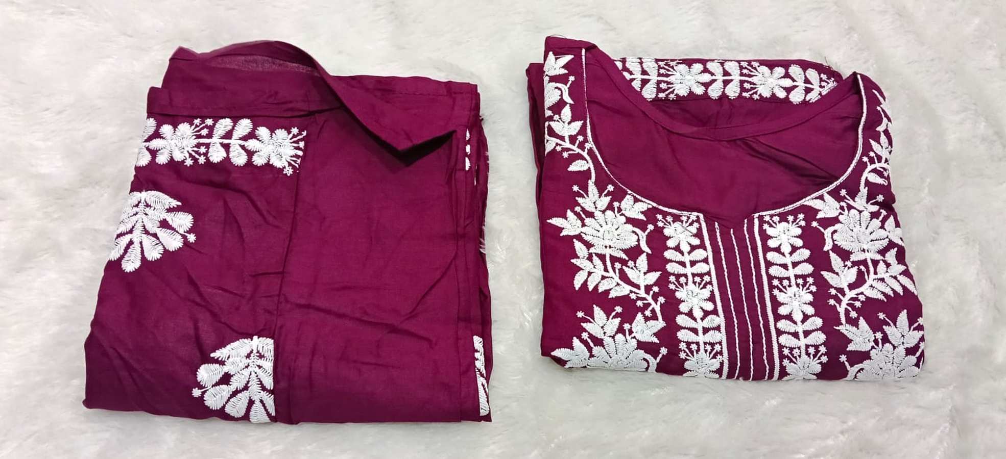 NEW ARRIVAL RAYON EMBROIDERY WORK TOPPENT SET DAILY WEAR WHOLESALE PRICE ETHNIC GARMENT (11)