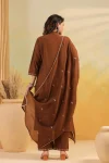 NEW ARRIVAL RAYON SLUB EMBROIDERY, BUTTI WORK TOP BOTTOM WITH DUPATTA FESTIVE WEAR WHOLESALE PRICE ETHNIC GARMENT (5)
