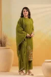 NEW ARRIVAL RAYON SLUB EMBROIDERY, BUTTI WORK TOP BOTTOM WITH DUPATTA FESTIVE WEAR WHOLESALE PRICE ETHNIC GARMENT (7)