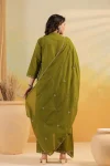 NEW ARRIVAL RAYON SLUB EMBROIDERY, BUTTI WORK TOP BOTTOM WITH DUPATTA FESTIVE WEAR WHOLESALE PRICE ETHNIC GARMENT (7)