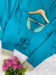 NEW ARRIVAL ROMAN EMBROIDERY PATCH WORK GOWN BOTTOM WITH DUPATTA FESTIVE WEAR WHOLESALE PRICE ETHNIC GARMENT (10)