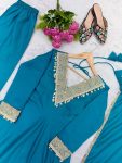 NEW ARRIVAL ROMAN EMBROIDERY PATCH WORK GOWN BOTTOM WITH DUPATTA FESTIVE WEAR WHOLESALE PRICE ETHNIC GARMENT (10)