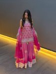 PRINTED WITH EMBROIDERY AND FANCY LACE WORK TOP PALAZZO WITH DUPATTA FESTIVE WEAR WHOLESALE PRICE ETHNIC GARMENT (5)