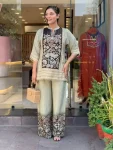 RICH LOOK BURBERRY SILK MIRROR WORK CO-ORD SET DAILY WEAR WHOLESALE PRICE ETHNIC GARMENT (4)