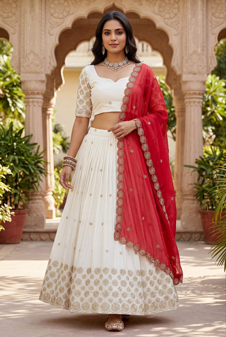 RICH LOOK CHINON EMBROIDERY PIPE VAL AND SEQUENCE WORK LEHENGA CHOLI WITH DUPATTA FESTIVE WEAR WHOLESALE PRICE ETHNIC GARMENT (1)
