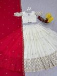 RICH LOOK CHINON EMBROIDERY PIPE VAL AND SEQUENCE WORK LEHENGA CHOLI WITH DUPATTA FESTIVE WEAR WHOLESALE PRICE ETHNIC GARMENT (1)