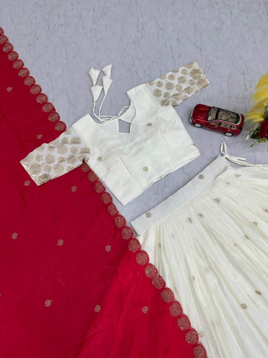RICH LOOK CHINON EMBROIDERY PIPE VAL AND SEQUENCE WORK LEHENGA CHOLI WITH DUPATTA FESTIVE WEAR WHOLESALE PRICE ETHNIC GARMENT (7)