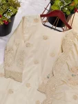 RICH LOOK CHINON SILK EMBROIDERY CODING DORI-3 MM SEQUENCE WORK TOP SHARARA WITH DUPATTA FESTIVE WEAR WHOLESALE PRICE ETHNIC GARMENT (4)
