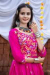 RICH LOOK COTTON WEAVING WORK GOWN FESTIVE WEAR WHOLESALE PRICE ETHNIC GARMENT (2)