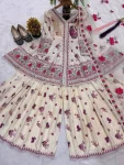 RICH LOOK CREPE SILK MULTI COTTON DHGA WITH 5 MM EMBROIDERY WORK TOP PALAZZO WITH DUPATTA FESTIVE WEAR WHOLESALE PRICE ETHNIC GARMENT (2)