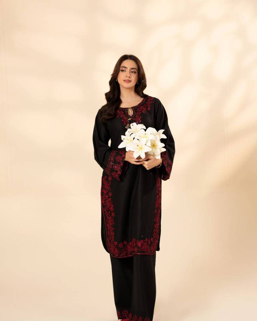 RICH LOOK FRENCH CREPE SEQUENCE EMBROIDERY AND TUSSLES WORK TOP PALAZZO SET CASUAL WEAR WHOLESALE PRICE ETHNIC GARMENT (3)