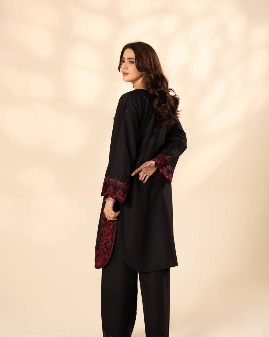 RICH LOOK FRENCH CREPE SEQUENCE EMBROIDERY AND TUSSLES WORK TOP PALAZZO SET CASUAL WEAR WHOLESALE PRICE ETHNIC GARMENT (7)
